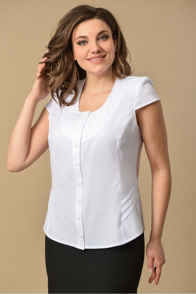 Блуза MIRSINA FASHION 1239 белый - фото 1