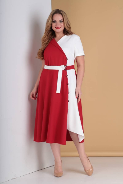 Платье Moda Versal П2196 красный - фото 1