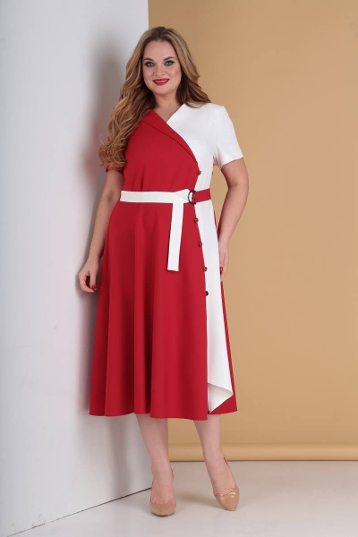 Платье Moda Versal П2196 красный - фото 2