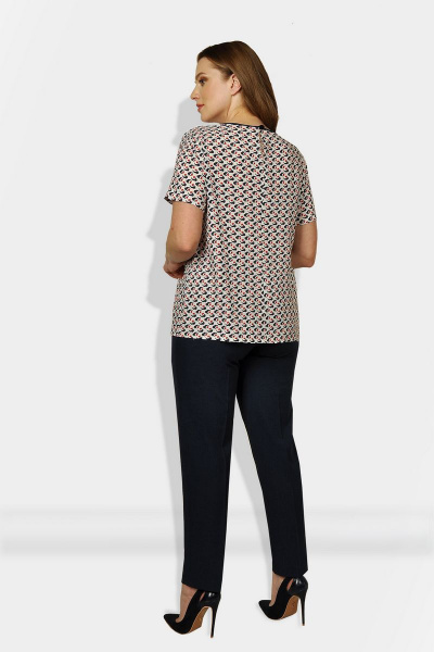 Блуза, брюки Fortuna. Шан-Жан 603 темно-синий - фото 2