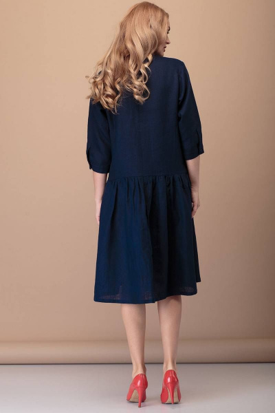 Платье FloVia 4035 синий - фото 5