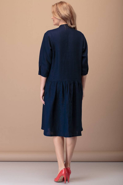 Платье FloVia 4035 синий - фото 3