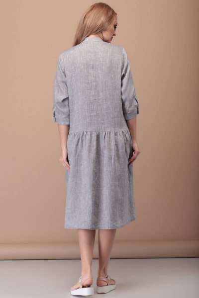 Платье FloVia 4035 серый - фото 5