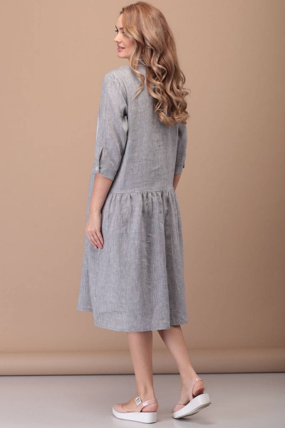 Платье FloVia 4035 серый - фото 4