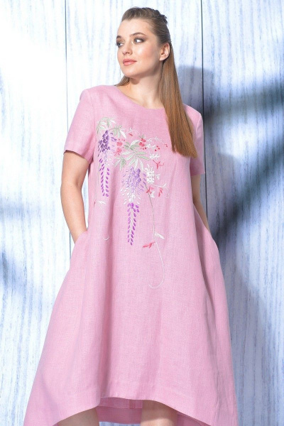 Платье MALI 419-017 розовый - фото 5
