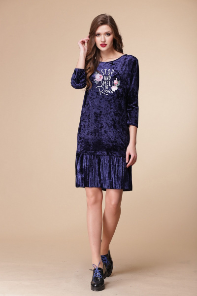 Платье LadisLine 905 синий - фото 1