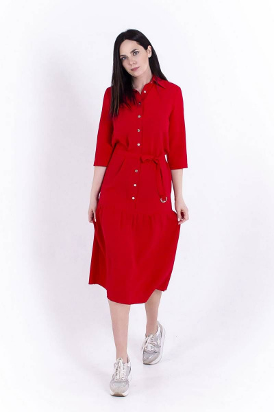 Платье SW Moda 01-201 красный - фото 1