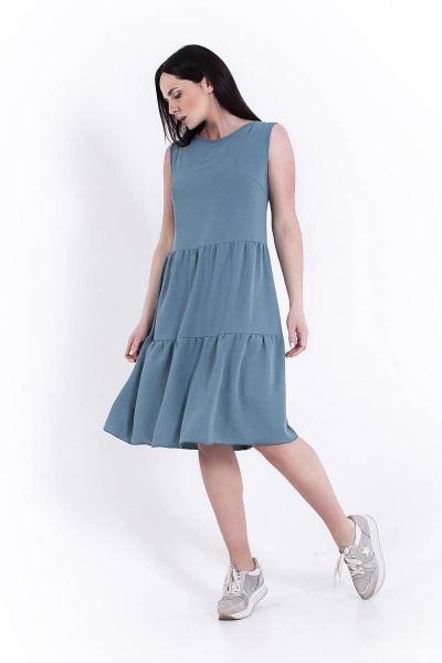 Платье SW Moda 01-202 голубой - фото 3