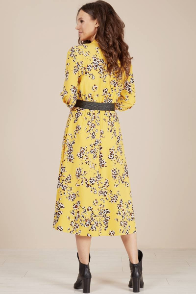 Платье Teffi Style L-1486 лимонный - фото 3
