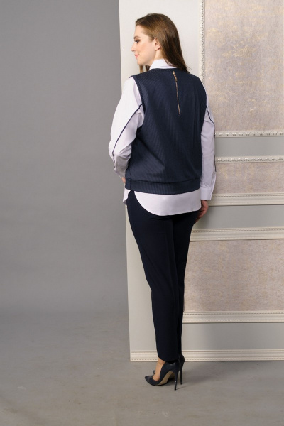 Блуза, брюки, жилет Lady Style Classic 1444 - фото 2