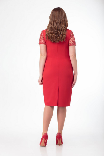 Платье Anelli 215 красный - фото 5