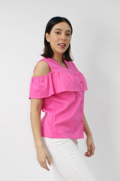Блуза VLADOR 500621-1 розовый - фото 2