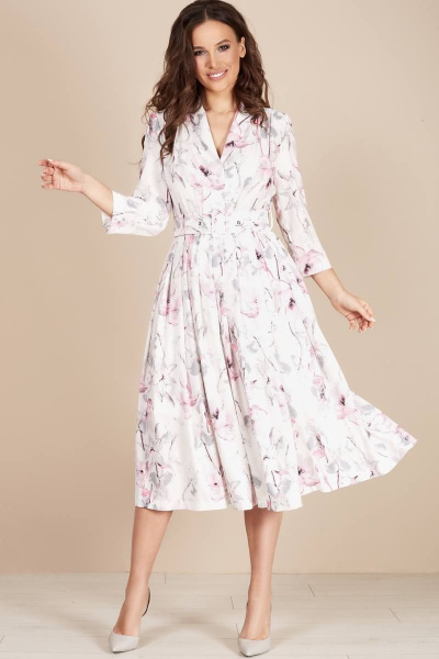 Платье Teffi Style L-1425 розовые_лилии - фото 1