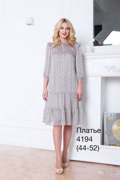 Платье Nalina 4194 серый - фото 1