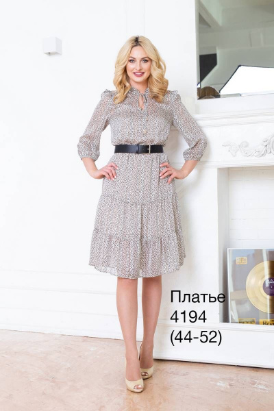 Платье Nalina 4194 серый - фото 2