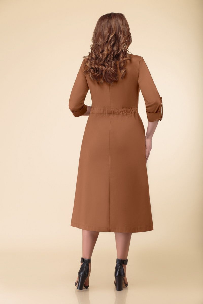 Платье DaLi 2490 коричневое - фото 2