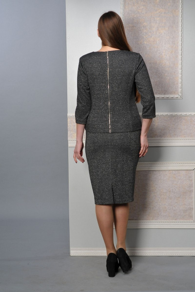 Джемпер, юбка Lady Style Classic 1481 серый - фото 3