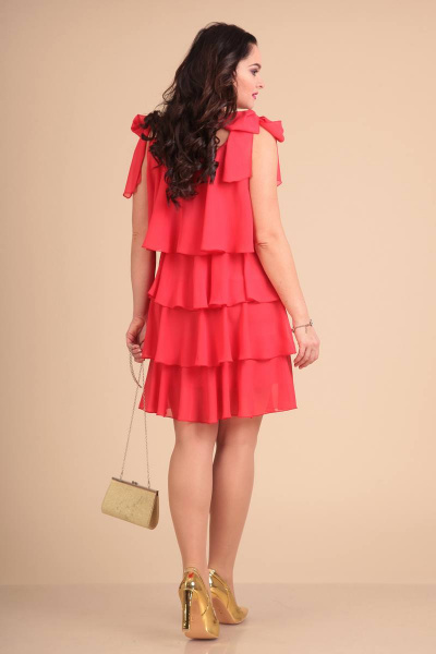 Платье Liona Style 616 коралл - фото 2