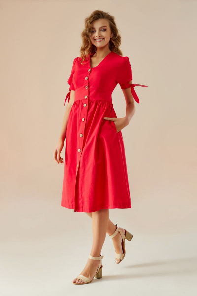 Платье Andrea Fashion AF-1 красный - фото 1