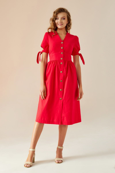 Платье Andrea Fashion AF-1 красный - фото 2