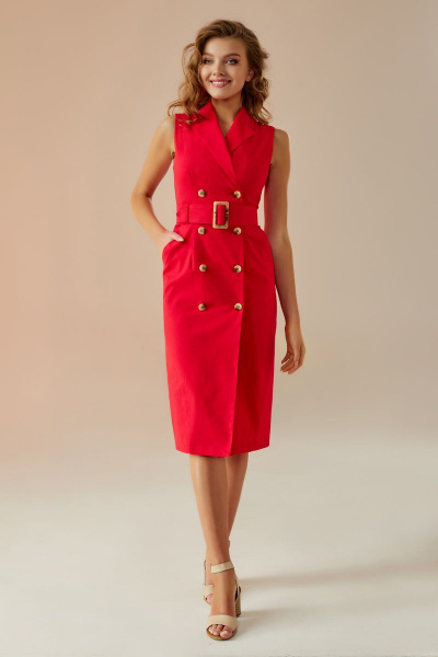 Платье Andrea Fashion AF-10 красный - фото 5