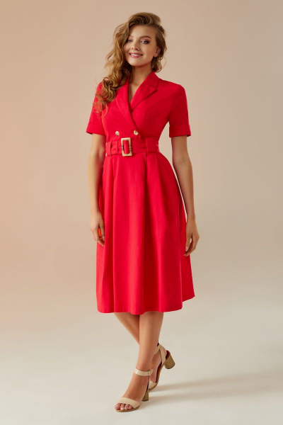 Платье Andrea Fashion AF-11 красный - фото 1