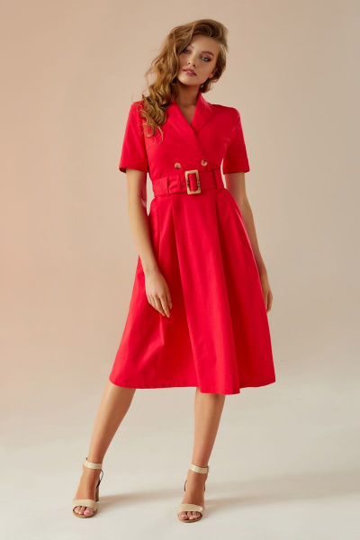 Платье Andrea Fashion AF-11 красный - фото 2