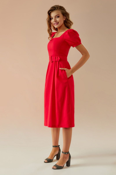 Платье Andrea Fashion AF-14 красный - фото 2