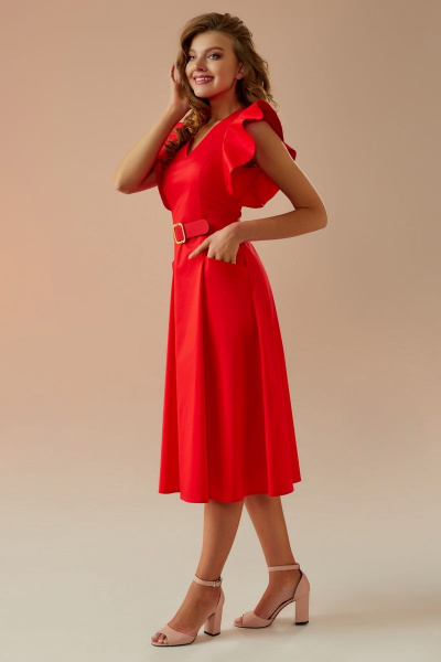 Платье Andrea Fashion AF-27 красный - фото 2