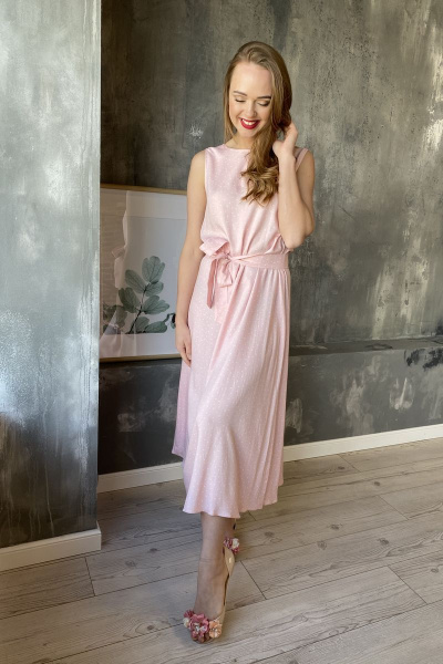 Платье PUR PUR 712/4 розовый - фото 1