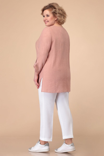 Блуза Линия Л Б-1809 пыльно-розовый - фото 4
