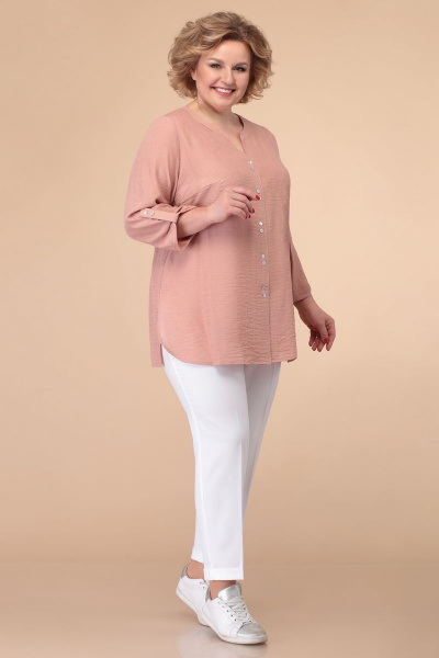 Блуза Линия Л Б-1809 пыльно-розовый - фото 1