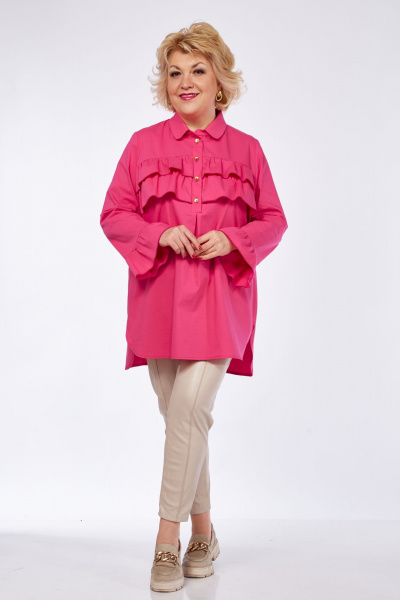 Блуза Djerza 0130 розовый - фото 5
