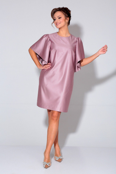 Платье Liona Style 870 розовый - фото 3