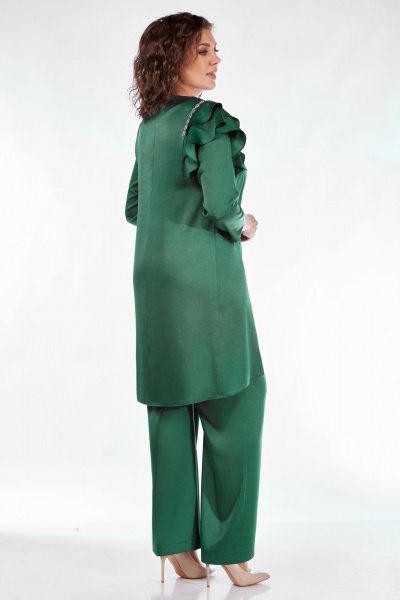 Блуза, брюки Мишель стиль 1167 изумруд - фото 2