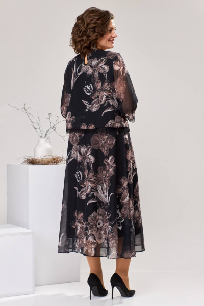 Платье Romanovich Style 1-2544 коричневый - фото 2