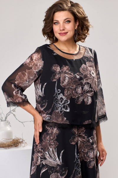 Платье Romanovich Style 1-2544 коричневый - фото 6