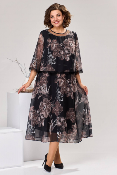 Платье Romanovich Style 1-2544 коричневый - фото 1