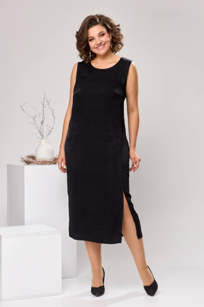 Блуза, платье Romanovich Style 3-2550 черный/зеленый - фото 9
