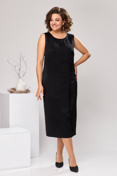 Блуза, платье Romanovich Style 3-2550 черный/зеленый - фото 8