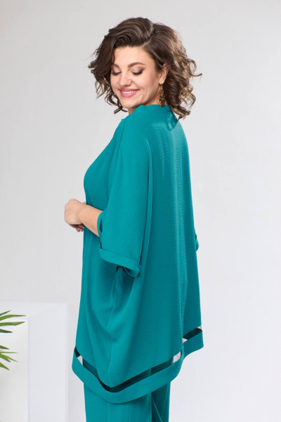 Блуза, брюки Romanovich Style 2-2430 изумрудный - фото 7