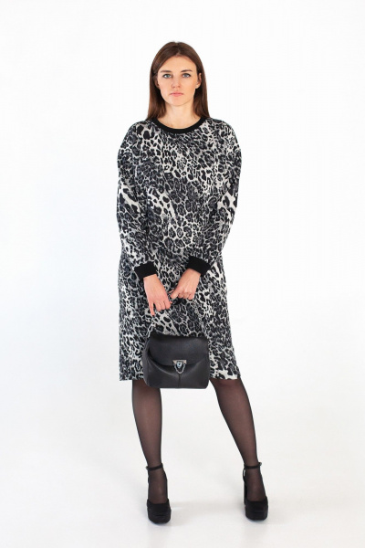 Платье i3i Fashion 107/2 черный_леопард - фото 1