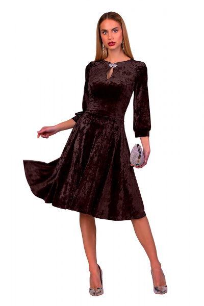 Платье F de F 2581 темно-коричневый - фото 1