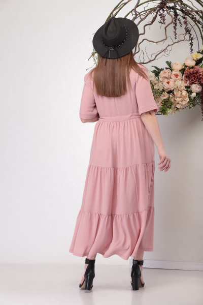 Платье Michel chic 929 розовый - фото 4
