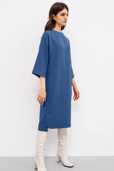 Платье VIZANTI 9352 синий - фото 3