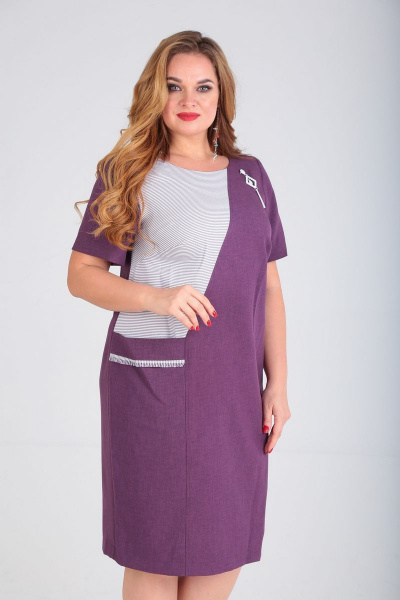 Платье SOVITA M-574 фиолетовый - фото 4