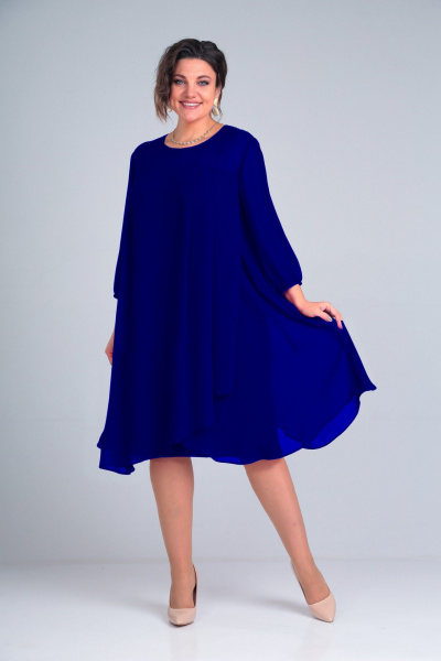 Платье БагираАнТа 923/1 синий - фото 1