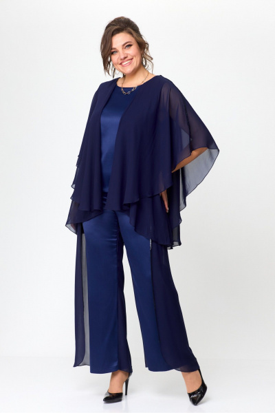 Блуза, брюки, топ Solomeya Lux 960 синий - фото 2