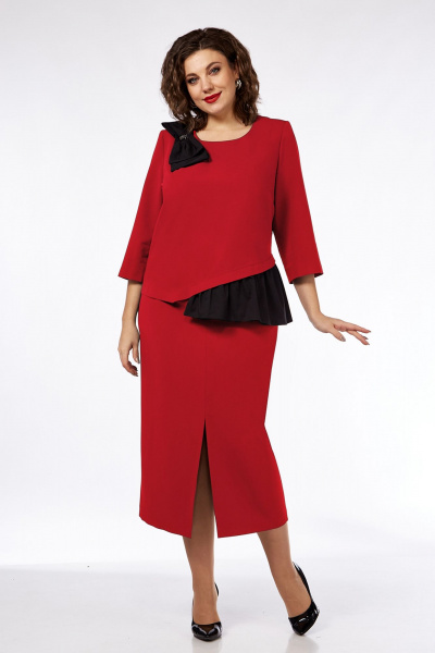 Блуза, юбка Jurimex 3046 красный - фото 1