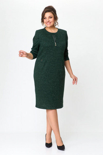 Платье TrikoTex Stil М5916 зелень - фото 3
